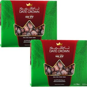 2 x 1kg Medium Size Dates Dry Fruit Sweet Snack Iron Vitamin B Fibre Low Fat