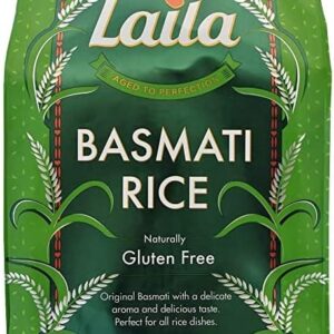 Laila Basmathi Rice | 10KG | Great Taste and Aroma |All Types of Cooking | High Fibre | High Protein | Gluten Friendly |Indian Origin